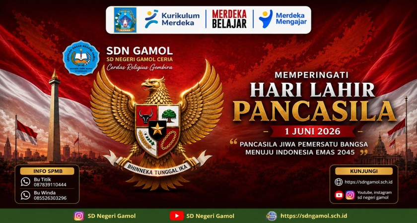 SD Negeri Gamol Gelar Upacara Peringatan Hari Lahir Pancasila 2026